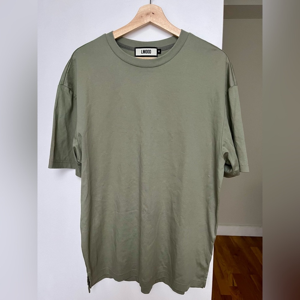 Lmood (Korean brand) Men’s Khaki Green Short sleeve shirt Size L